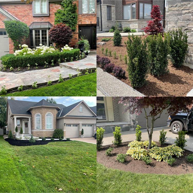 Images of landscape work done by Bill's Ground Care